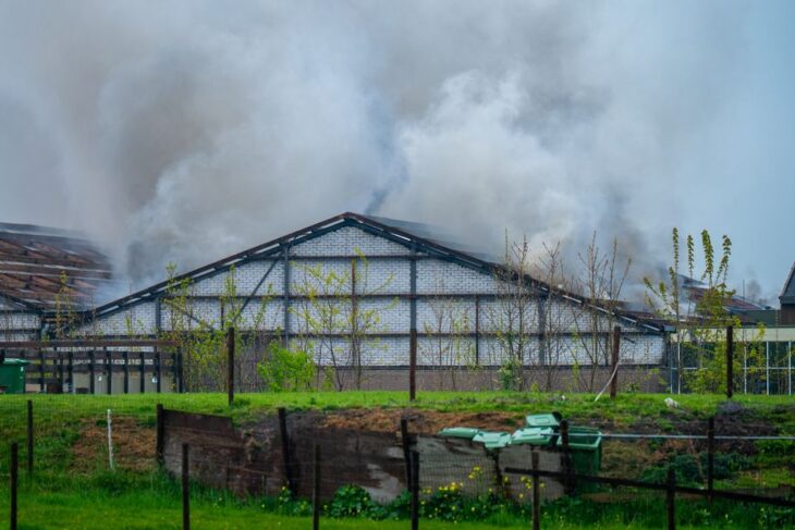 Brand op veelbesproken locatie in Boskoop, gebouw verwoest door vlammenzee